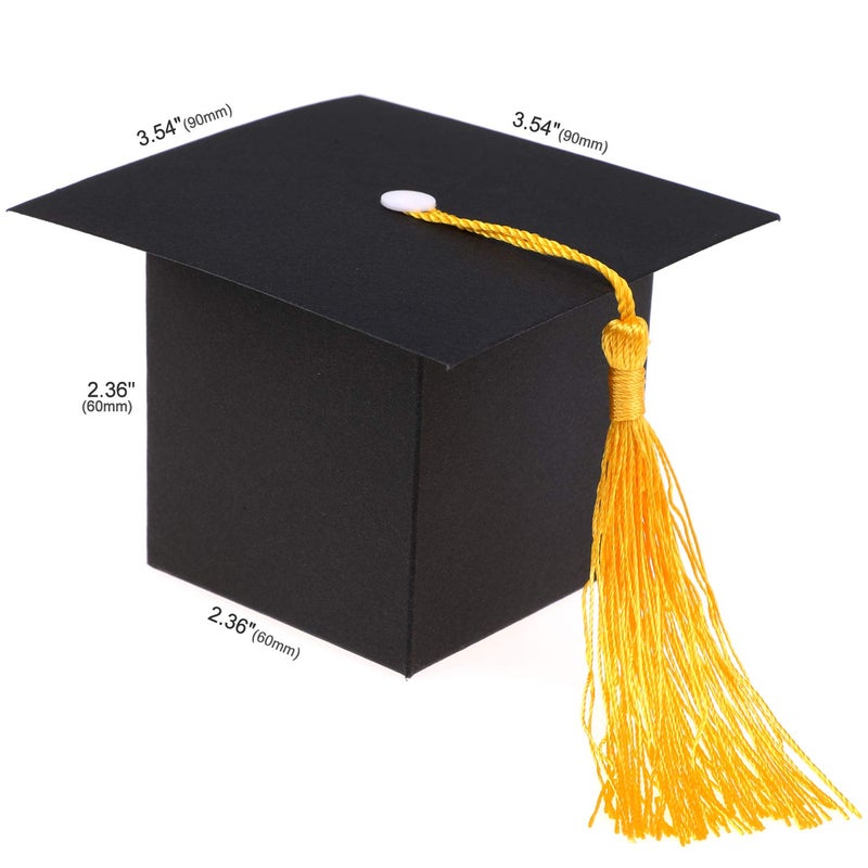 Konsait Graduation Decorations - 30PCS Candy Box DIY Grad Cap Box for Grad Party Favors - Image 2